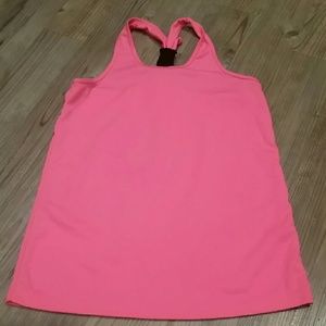 Work outtank bright orange pink